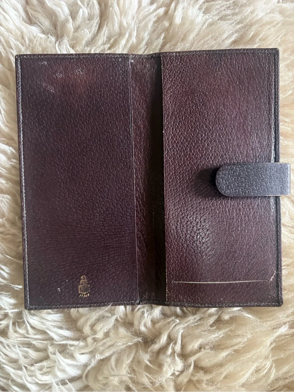 Vintage Mark Cross Brown Leather Wallet